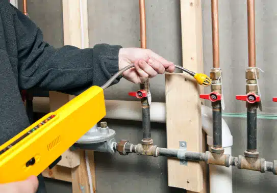 detecting a gas leak